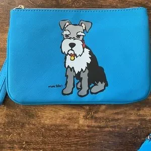 New Marc Tetro Blue Schnauzer backpack and wristlet gift set (w/o tag or box) Marc Tetro schnauzer mini tote wallet and | Mercari main image 4
